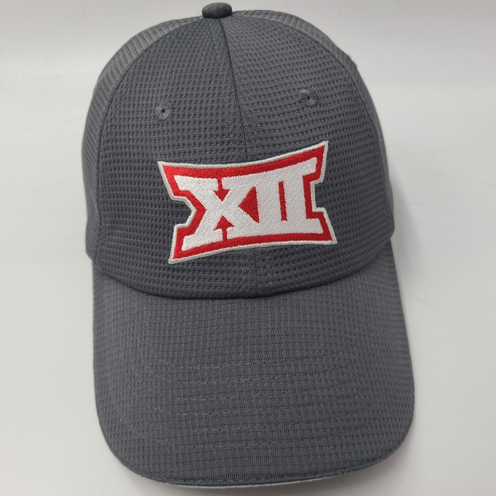 Kansas Jayhawks Hat Strapback Gray Red NCAA Big 12 Conference XII University Men